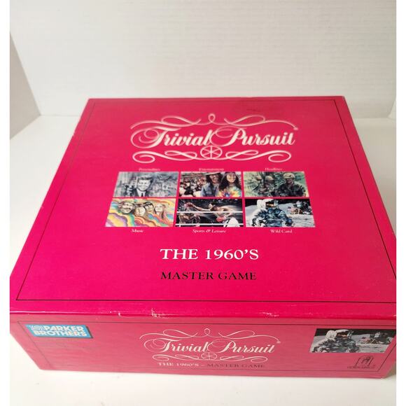 Trivial Pursuit The 1960s Master Game Parker Brothers 1990 - Picture 1 of 4